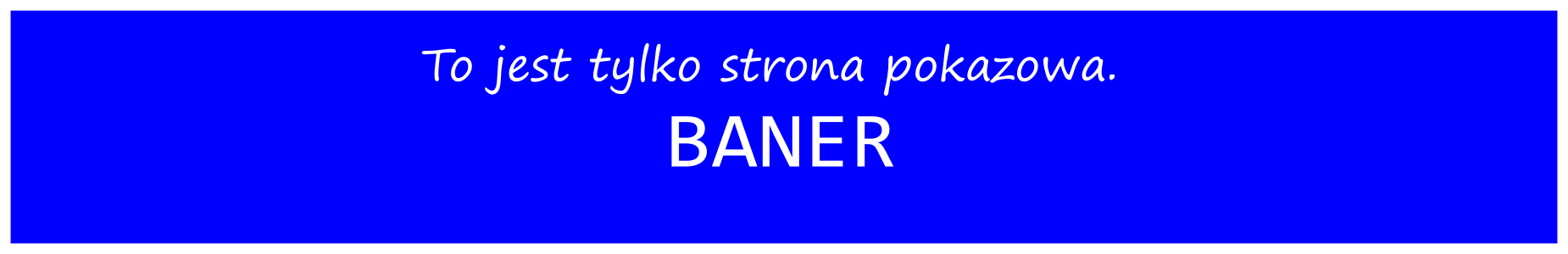baner startowy